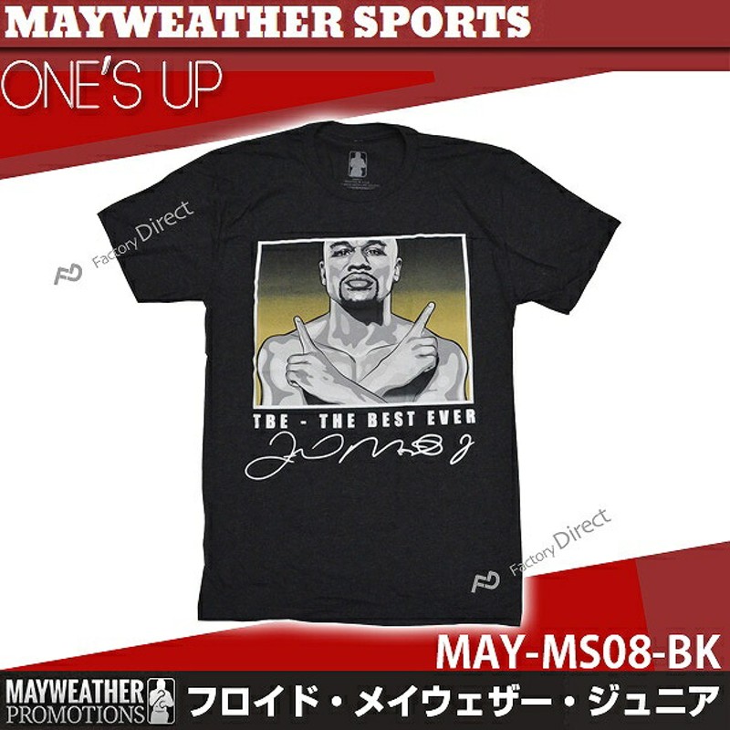 may-ms08-bk メイウェザーSports&Boxing ONE'S UP Ｔシャツ 黒