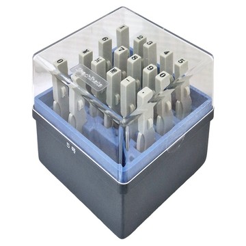 Shachihata 寫吉達 數字連結章 明朝體 5號  黑色 + 灰色  1組