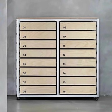 免運/公司貨 餐邊櫃 原木餐邊櫃 樺木海洋板展示柜極簡收納餐邊柜抽屜柜子文件柜鋁型材斗柜儲物柜 可開發票 全館五折 工廠現貨直銷 新品特價 z10302