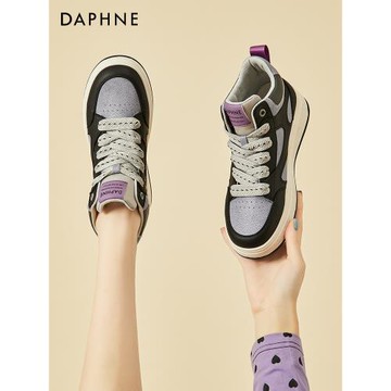 達芙妮高幫板鞋女2026年新款休閑aj運動鞋厚底女士爆款鞋子春秋款