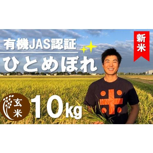 ふるさと納税 山形県 三川町 ecofarmすがわらの有機JAS認証ひとめぼれ10kg