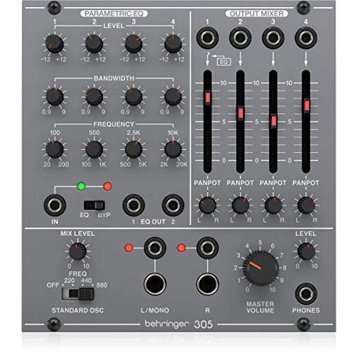 Behringer アナログシンセサイザー モジュラー ユーロラックモジュール ユーロラック対応 アナログEQ MIXER OUTPUTモジュール SYSTEM100シリーズ 305 EQ MIXER O