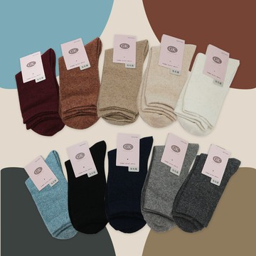 ANUAN女兔毛襪-22~26cm-AN-A3005-2雙入