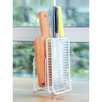 山姆三件套砧板架菜刀架不銹鋼刀座廚房臺式置物架落地菜板收納架