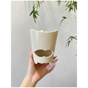 扶搖復古白泥碳火爐手工白泥圍爐煮茶碳爐酒精家用煮茶爐子套裝