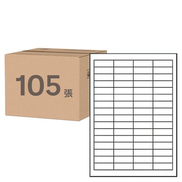 鶴屋 A4三用電腦標籤 49號 B1748 48.3 x 16.9mm  64格  105張
