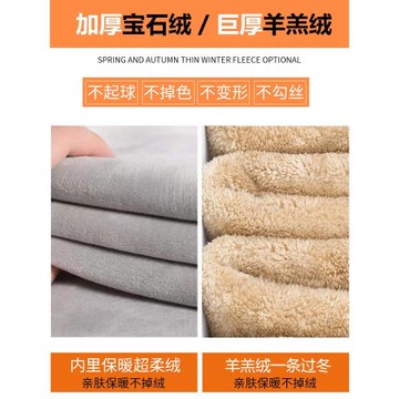 羊羔絨運動褲女秋冬季加絨加厚外穿一條過冬東北特厚棉褲休閑衛褲