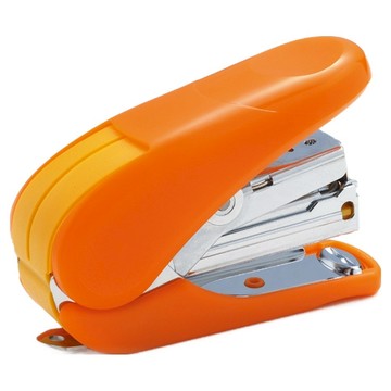 PLUS 普樂士 輕鬆訂迷你機 ST-010AH 手掌大小 PPC用紙 20張 裝2排針 附針1000支  橘色  1個