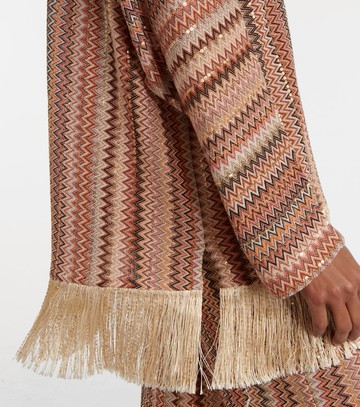 Missoni Zigzag fringed lamé blouse