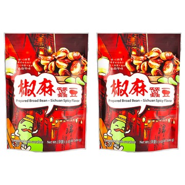 六福 風味蠶豆 椒麻  100g  2包