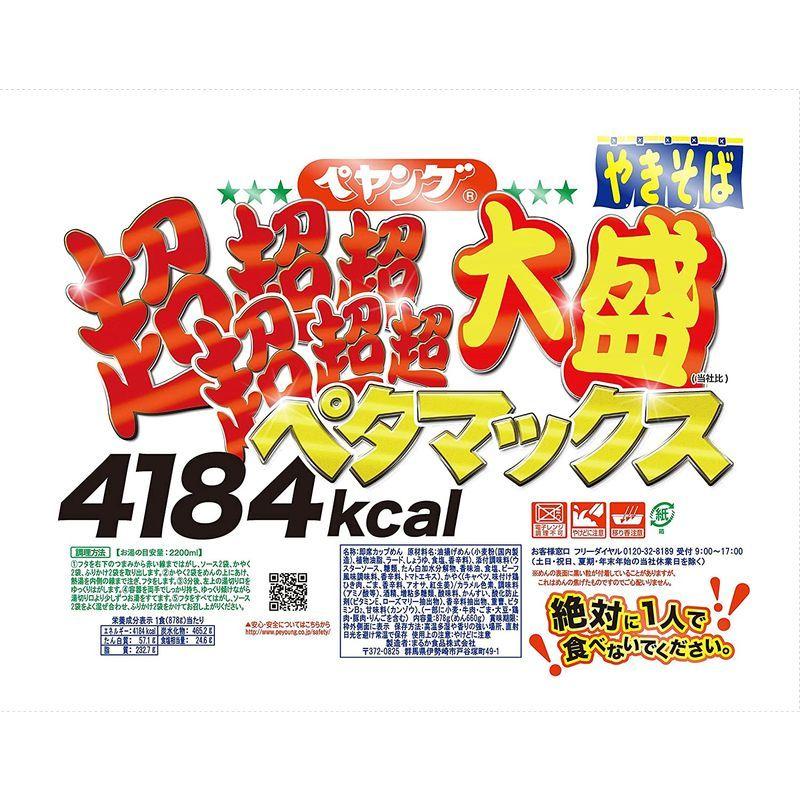 まるか食品 ペヤング 超超超超超超大盛やきそば ペタマックス 878g