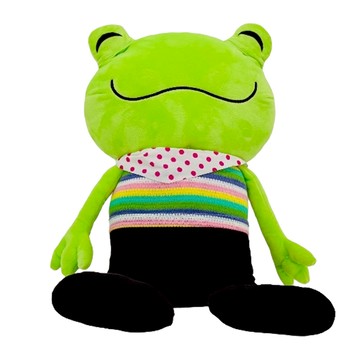 AllBeMine 歐比邁 變眼青蛙玩偶 雙眼可翻開  50cm  淺綠色  1個