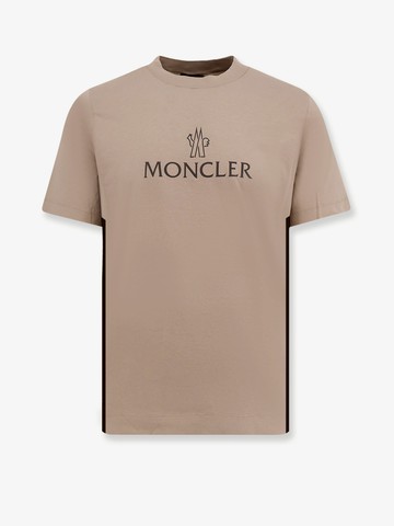 Cotton T-shirt with technical fabric inserts - MONCLER - gender_Man