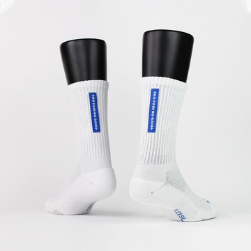 【FOOTER除臭襪】訓練標語健身襪-男女款(K219-白)