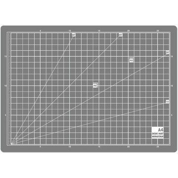 WINSTAR 彩色桌墊 A4 灰色  A4(300 x 215mm)  灰色的