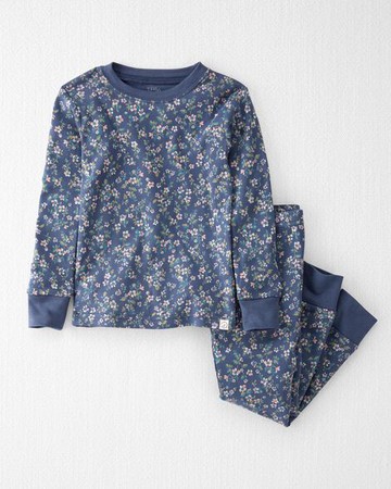 Toddler Organic Cotton Blue Meadow Pajamas Set