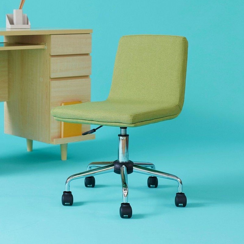Lowya（ロウヤ） オフィスチェア（グリーン） ベロア調 キャスター