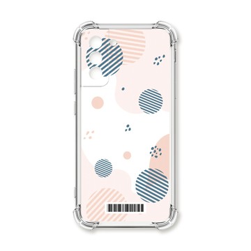 S系列(其他) 殼 TRON 三星 S21 FE 5G 和風圓點棉球系列  載具 四角防摔殼 手機殼