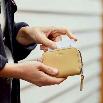 澳洲Bellroy Folio Piccolo 迷你拉鍊錢包 - Mustard 芥末黃