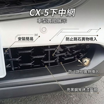 ~歐力斯~馬自達 MAZDA 22-26年 CX-5 CX5 下中網 下中網飾條 下氣壩 防石網 防蟲網 通風網