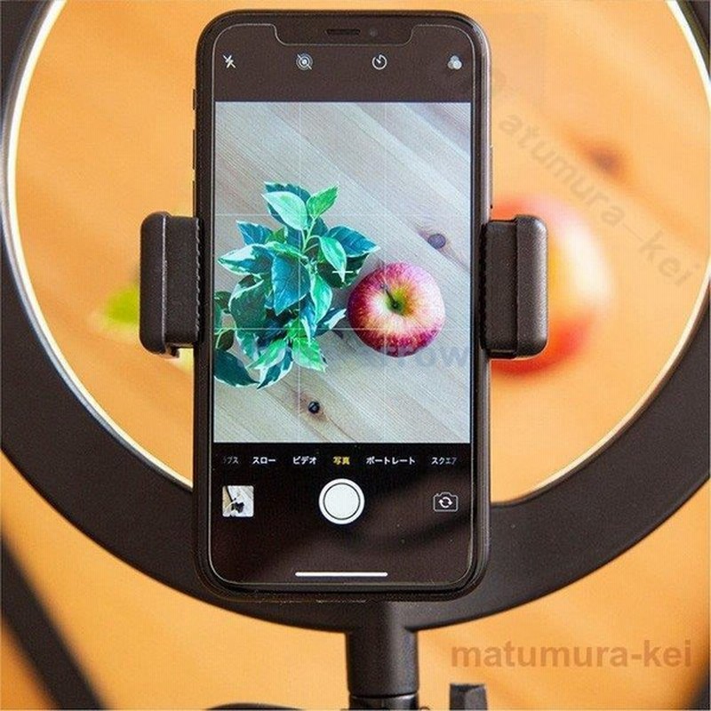 スマホ撮影用ライト Led スマホスタンド 卓上 リングライト 真上 スマホグリップ 動画撮影 三脚 ライト 照明 固定 ホルダー 撮影キット 通販 Lineポイント最大0 5 Get Lineショッピング