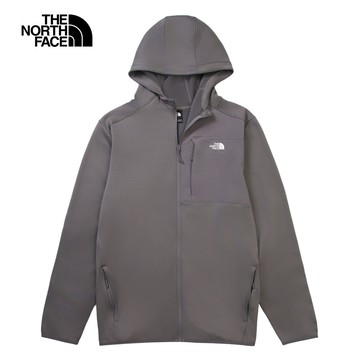 The North Face北面男款灰色抓絨外套｜8FJ70UZ
