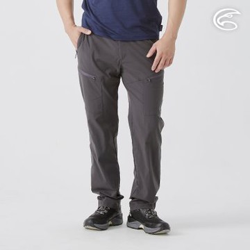 ADISI 男棉感彈性抗汙撥水貼袋長褲 AP2511058 碳灰 (S-3XL)｜防潑水 快乾 輕量 休閒褲 機能褲