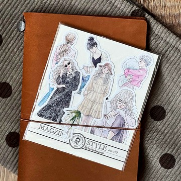 季季Chichi // MAGZINE STYLE no.2 // 女子觀察分鏡B款 單張6入