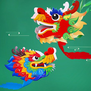 新年 舞動龍頭 DIY材料包 手工手作 新春 端午 龍年裝扮 派對活動 舞龍舞獅 趣味益智【BlueCat】【RC5090】