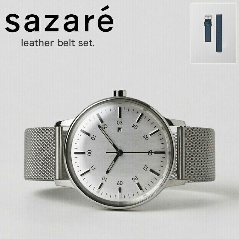 正規品】【正規店】 サザレ 腕時計 SAZARE SK01 1970 ユニセックス シルバー ネイビー 時計 日本製 ミニマル シンプル モノクロ  モノトーン ユニセックス | LINEブランドカタログ