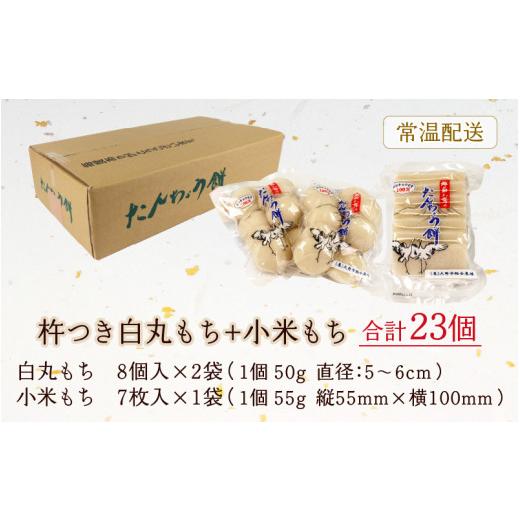 ふるさと納税 福井県 大野市 「杵つき白丸もち16個＋小米もち7枚のセット」 大野産たんちょうもち米使用 【12月20日までの入金確認分…
