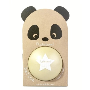 法國製 Ratatam 星星皮球 The Panda Balloon 12cm - Yellow