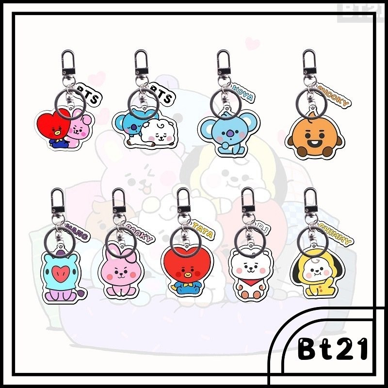 BT21 防弾少年団 BTS バンタン キーリング ぬいぐるみ キーホルダー グッズ キーチェーン アクセサリー 携帯 鍵 自動車飾り おしゃれ 小物  飾り 人気 可愛い zbx1thVXP3, レディースファッション - urbanoeng.com.br