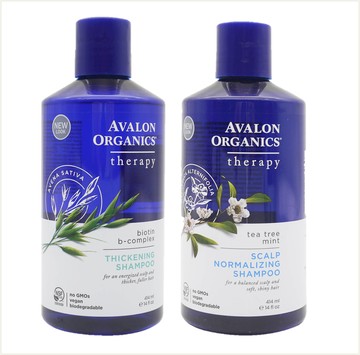 潼漾小舖 avalon 茶樹薄荷頭皮調理洗髮精/湛藍b群健髮精油  414ml