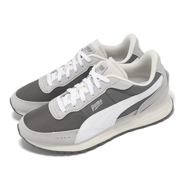 Puma 休閒鞋 Road Rider SD 男鞋 女鞋 灰 奶灰 復古 麂皮 運動鞋 39737708