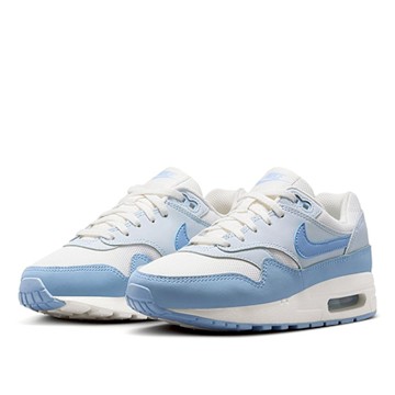 NIKE 慢跑鞋 女鞋 大童 運動鞋 氣墊 緩震 AIR MAX 1 GS 藍白 DZ3307-116