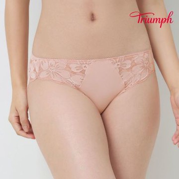 黛安芬-月光水波系列 低腰三角內褲 M-EL 輕柔粉