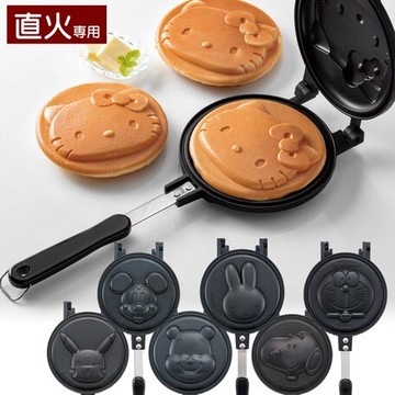 大賀屋 日貨 SKATER 煎餅鍋 維尼 史努比 KT 哆啦A夢 米奇 米菲兔 皮卡丘 雞蛋糕 熱壓吐司 ALHOC1