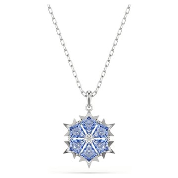 【Swarovski 施華洛世奇】Magic 鏈墜(雪花 藍色 鍍白金色)  (5735399)