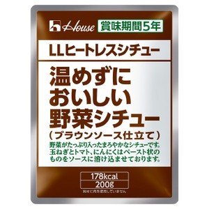 (5年 非常食 備蓄用) ハウス食品 ＬＬヒートレス シチュー (200g×30個)