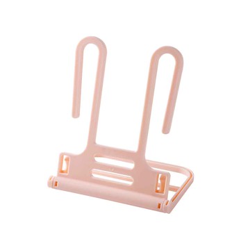 【梵特】摺疊式可立可掛兒童鞋架/童鞋晾曬收納架-6入組-多色可選粉色