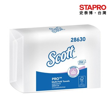 可麗舒SCOTT超強韌擦手紙/28630/250抽/16包/箱｜史泰博