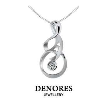 DENORES 愛情時刻天然真鑽墜鍊