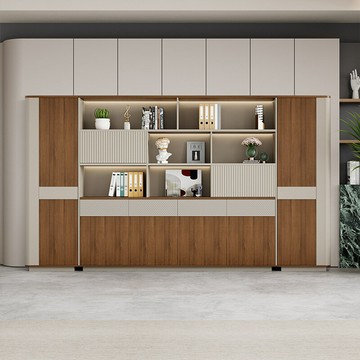 文件櫃 理想櫃 資料櫃 免運 開立發票 E0級別板材老板辦公室背景櫃書櫃文件櫃資料櫃櫃子儲物櫃木質櫃子 辦公櫃 茶水櫃