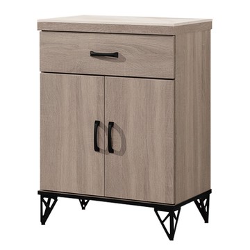 文創集 菲希 灰橡2尺岩板桌面餐櫃-60.5x40x85.2cm免組