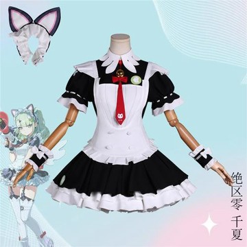 絕區零千夏cos服千夏蕾咪Rami午后茶歇女仆裝cosplay動漫演出服裝