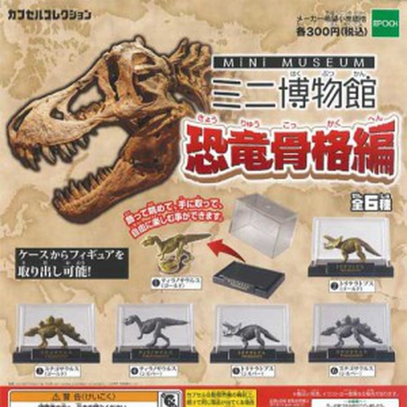 ミニ博物館 恐竜骨格編 全6種セット エポック社 ガチャポン ガチャガチャ ガシャポン 通販 Lineポイント最大1 0 Get Lineショッピング