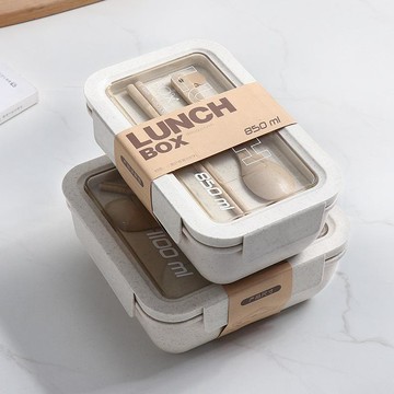 ❤️臺灣出貨❤️日本lunchbox加熱飯盒微波爐專用上班族水果便當盒帶餐具套裝午餐