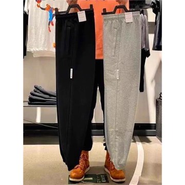 2025運動褲純棉衛褲男春夏跑步收口休閑褲寬松針織束腳長褲CK6366