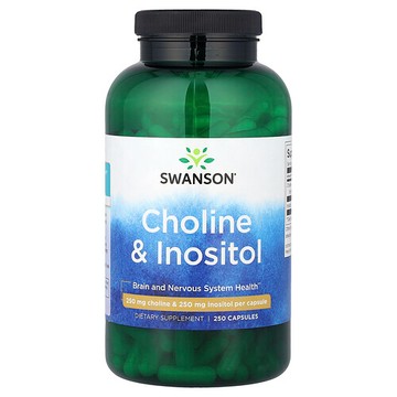 Swanson Vitamins, 膽鹼和肌醇，250 粒膠囊